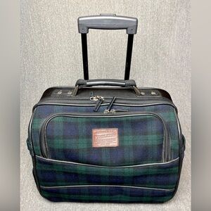 Pendleton Wool 15" Carry On Rolling Luggage Travel Bag in Tartan plaid